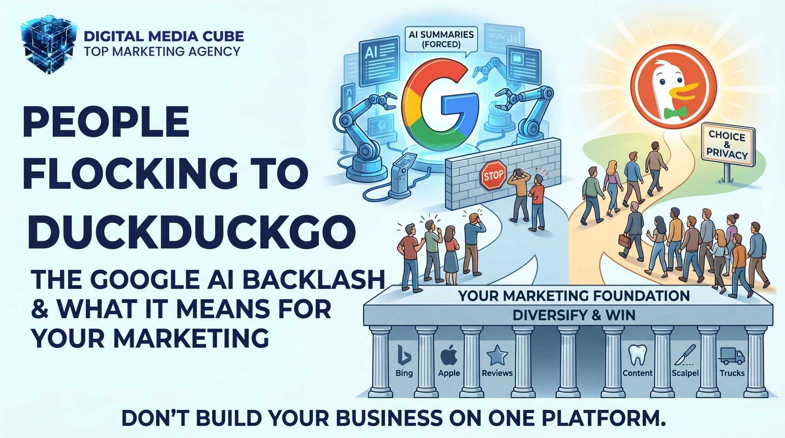 people are flocking to duckduckgo due to google ai backlash and what it means for your marketing foundation